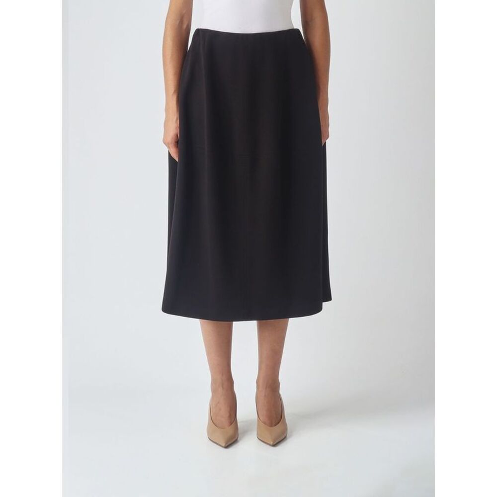 Meimeij Women Meimeij Flared Midi Skirt In Criªpe With High Elasticated Waist